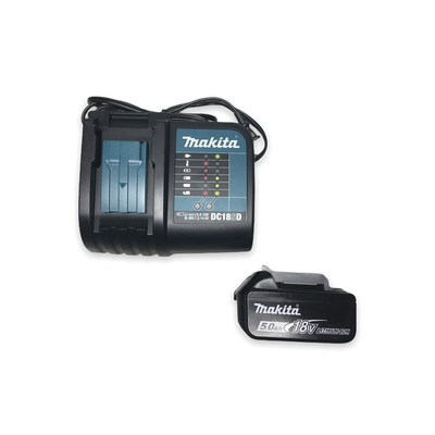 MAKITA - Miniesmeril 115mm 4-1/2in 8.500 Rpm,1 Batería 18V Li-ION de 5.0 Ah, Cargador y 3 Discos.