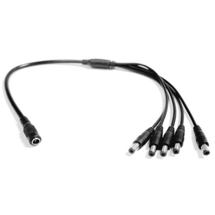 DAHUA - Divisor de Energía Saxxon para 5 Cámaras/1 Conector Hembra + 5 Conectores Macho/2.1mm