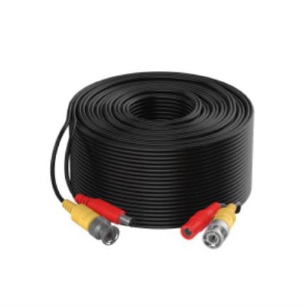 DAHUA - Cable Dahua para Video y Alimentación de 50m Cobre de Alta Pureza con Conectores BNC 4K Soporta AHD/CVI/TVI/CVBS Negro