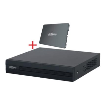 DAHUA - Grabador DAHUA DVR 4 canales 1080p Lite 512GB SSD para Videovigilancia S-XVR Series H.265 Búsqueda inteligente