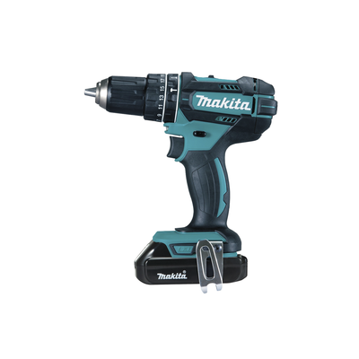 MAKITA - Rotomartillo/Taladro Inalámbrico (1/2") de 1,900 RPM, 18Vcc, Torque 62 N.m (Incluye 2 Baterías y Cargardor).