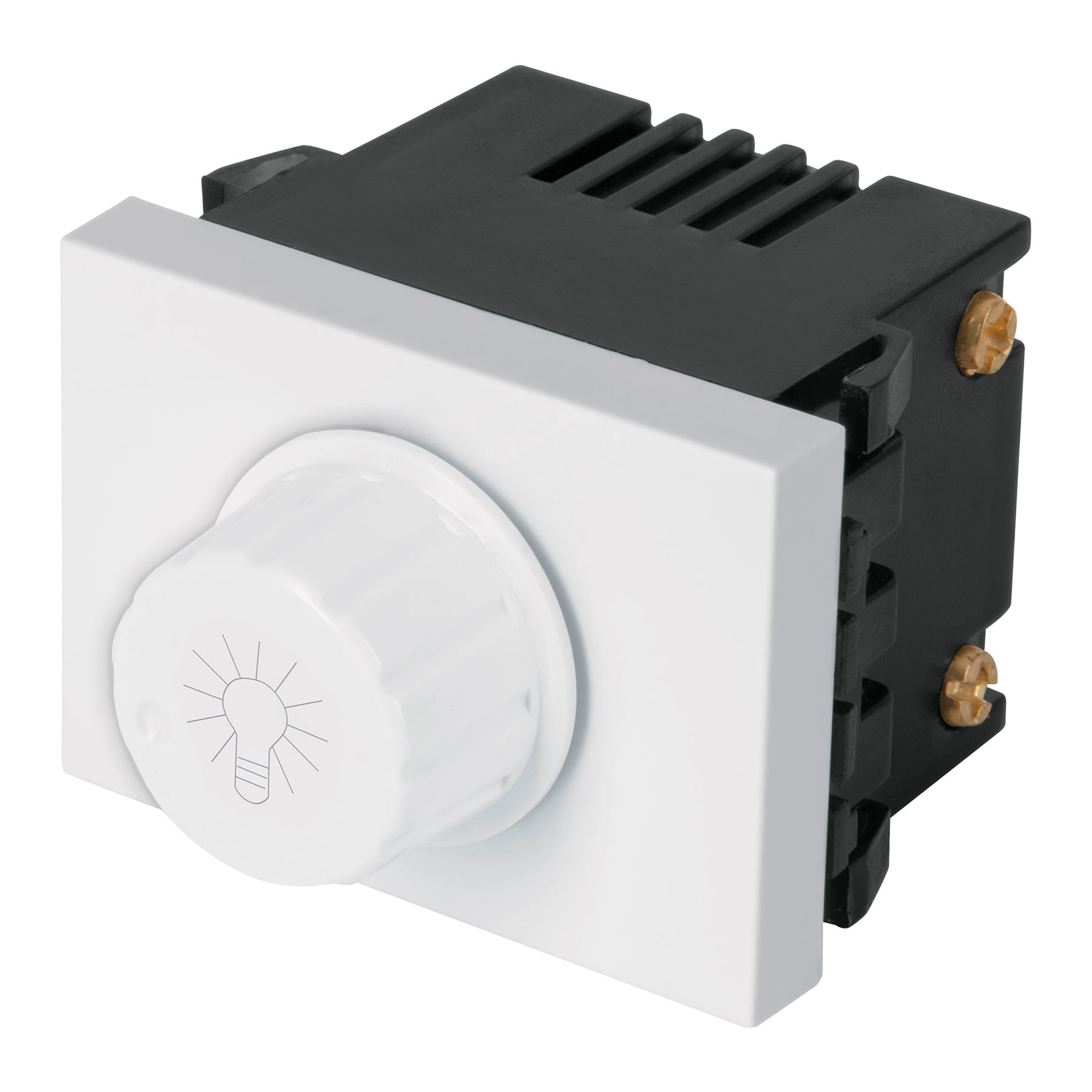 Dimmer giratorio, 1.5 modulos, linea Espa–ola, color blanco
