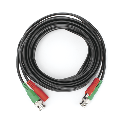 EPCOM POWERLINE - Cable Coaxial (BNC RG59) + Alimentación / SIAMES / 5 Metros (16.40 Pies) / 100% Cobre / Para Cámaras 4K / Uso Interior y Exterior