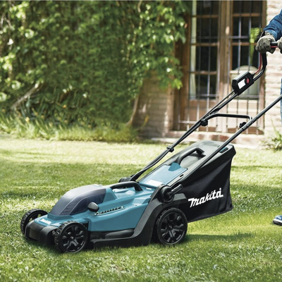 MAKITA - PODADORA INALAMBRICA SILENCIOSA C/BATERIA Y CARGADR DC18SD 4300 R.P.M.