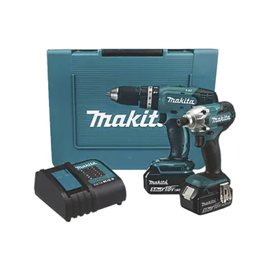 MAKITA - KIT(DHP453 ROTOM.+ DTD156 ATORN.IMP.) LI-ION 2 BAT 1.5 AH Y CARG C/LUZ 18V