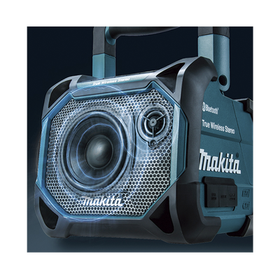 MAKITA - Bocina y Reproductor de Música (12 o 18 Vcc) USB/BlueTooth con Pantalla LCD.
