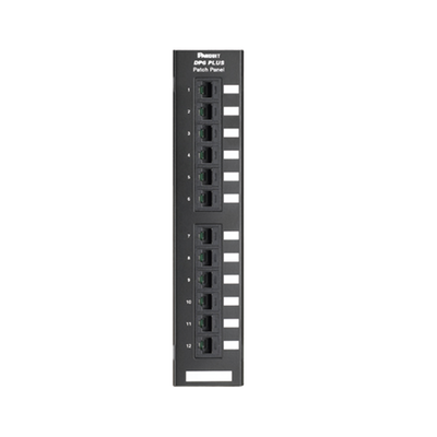 PANDUIT - Panel de Parcheo de Impacto 110, Categoría 6, Montaje en Pared Usando Accesorio Wb89d, de 12 Puertos