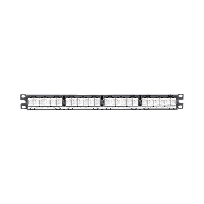 PANDUIT - Panel de Parcheo de Impacto (110), Plano, Categoría 6A, de 24 Puertos, 1UR