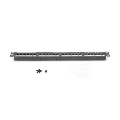 PANDUIT - Panel de Parcheo de Impacto (110), Plano, Categoría 6A, de 24 Puertos, 1UR
