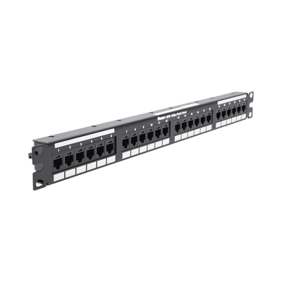 PANDUIT - Panel de Parcheo de Impacto (110), Plano, Categoría 6A, de 24 Puertos, 1UR