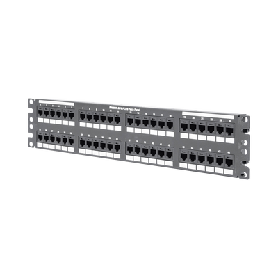 PANDUIT - Panel de Parcheo de Impacto (110), Plano, Categoría 6, de 48 Puertos, 2UR