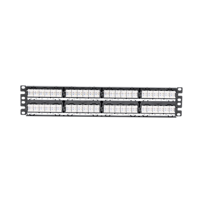PANDUIT - Panel de Parcheo de Impacto (110), Plano, Categoría 6A, de 48 Puertos, 2UR