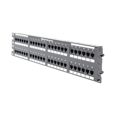 PANDUIT - Panel de Parcheo de Impacto (110), Plano, Categoría 6A, de 48 Puertos, 2UR