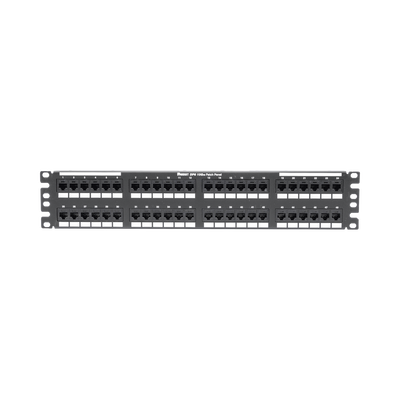 PANDUIT - Panel de Parcheo de Impacto (110), Plano, Categoría 6A, de 48 Puertos, 2UR