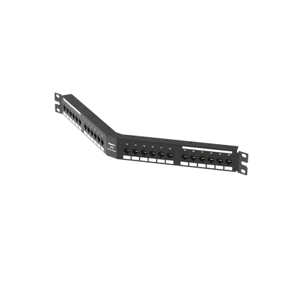 PANDUIT - Panel de Parcheo de Impacto (110), Angulado, Categoría 6, de 24 Puertos, 1UR