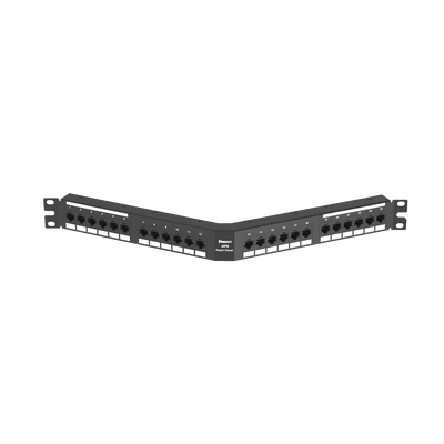 PANDUIT - Panel de Parcheo de Impacto (110), Angulado, Categoría 6, de 24 Puertos, 1UR