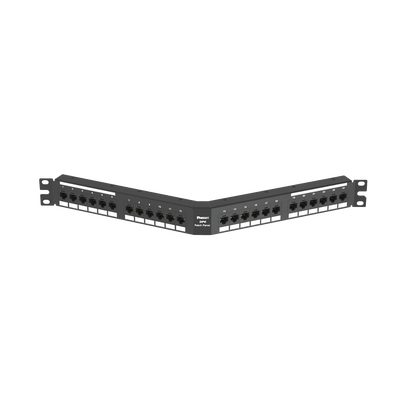 PANDUIT - Panel de Parcheo de Impacto (110), Angulado, Categoría 6, de 24 Puertos, 1UR