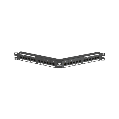 PANDUIT - Panel de Parcheo de Impacto (110), Angulado, Categoría 6A, de 24 Puertos, 1UR