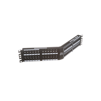 PANDUIT - Panel de Parcheo de Impacto (110), Angulado, Categoría 6, de 48 Puertos, 2UR
