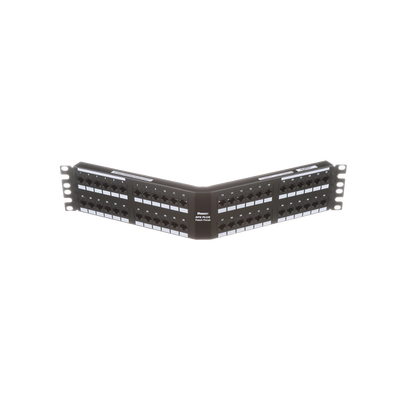 PANDUIT - Panel de Parcheo de Impacto (110), Angulado, Categoría 6, de 48 Puertos, 2UR