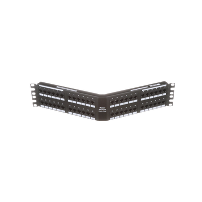 PANDUIT - Panel de Parcheo de Impacto (110), Angulado, Categoría 6, de 48 Puertos, 2UR