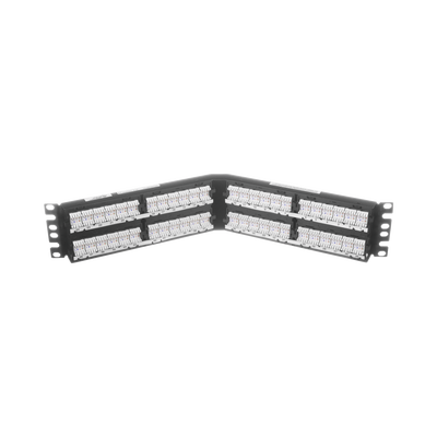 PANDUIT - Panel de Parcheo de Impacto (110), Angulado, Categoría 6A, de 48 Puertos, 2UR