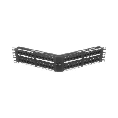 PANDUIT - Panel de Parcheo de Impacto (110), Angulado, Categoría 6A, de 48 Puertos, 2UR