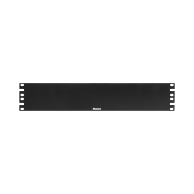 PANDUIT - Tapa Ciega Para Rack Estándar de 19in, Plano, de Acero, 2UR, Color Negro