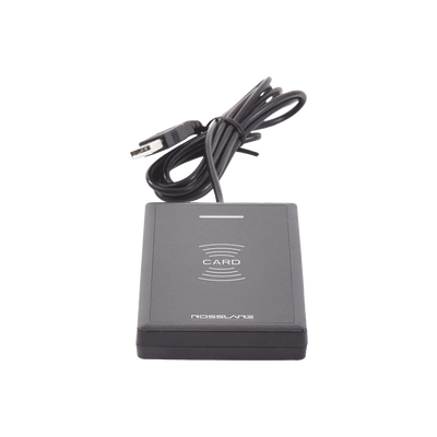 ROSSLARE SECURITY PRODUCTS - Lector Enrolador de Escritorio para tarjetas de Proximidad ROSSLARE (MIFARE 13.56 MHZ), Compatible con AXTRAXNG y  AXTRAXPRO