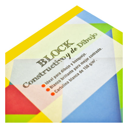 DIETRIX - Block de dibujo Dietrix First Class cartulina bristol con 20 hojas grande 32.3 X 48 cms