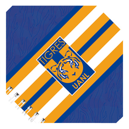 DIETRIX - Libreta Dietrix First Class pasta dura doble arillo 80 hojas raya Club Tigres UANL modelo UANL