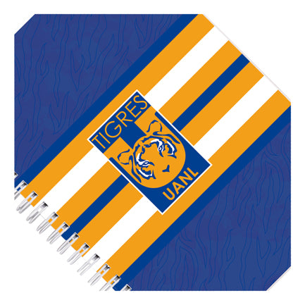 DIETRIX - Cuaderno profesional Dietrix First Class Pasta dura doble arillo 80 hojas raya Club Tigres de la UANL modelo UANL