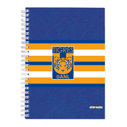 DIETRIX - Cuaderno profesional Dietrix First Class Pasta dura doble arillo 80 hojas raya Club Tigres de la UANL modelo UANL