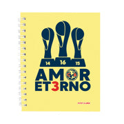 DIETRIX - Libreta Dietrix First Class pasta dura  doble arillo  80 hojas raya Club America modelo amor eterno