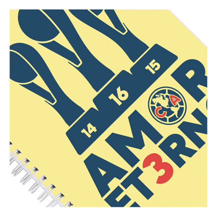 DIETRIX - Cuaderno profesional Dietrix First Class pasta dura doble arillo  80 hojas raya Club America modelo amor eterno