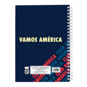 DIETRIX - Cuaderno profesional Dietrix First Class pasta dura doble arillo  80 hojas raya Club America modelo CA azul