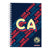 DIETRIX - Cuaderno profesional Dietrix First Class pasta dura doble arillo  80 hojas raya Club America modelo CA azul