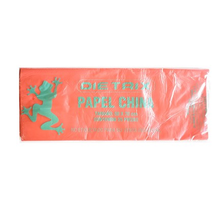 DIETRIX - Papel de China Dietrix 50x70cms Rojo Paquete con 25 Hojas