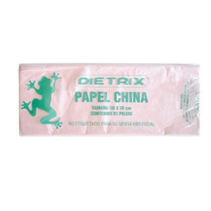 DIETRIX - Papel de China Dietrix 50x70cms Rosa Pastel Paquete con 25 Hojas