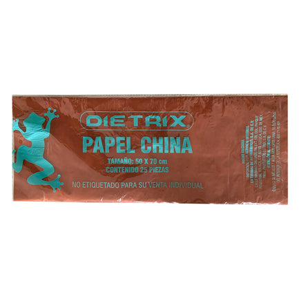 DIETRIX - Papel de China Dietrix 50x70cms Cafe Paquete con 25 Hojas