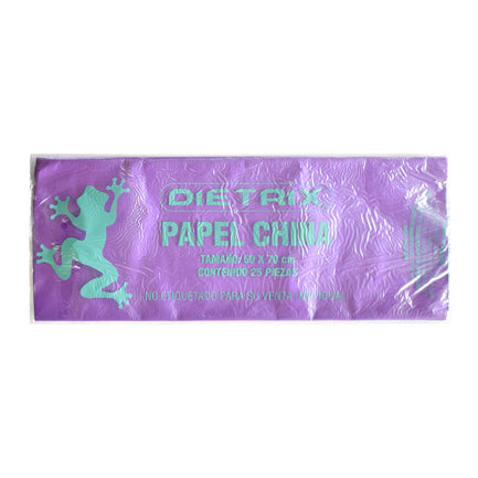 DIETRIX - Papel de China Dietrix 50x70cms Morado Paquete con 25 Hojas