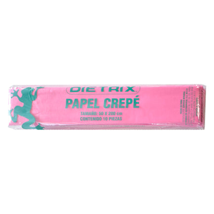 DIETRIX - Papel Crepe Dietrix 50x200cms Rosa Paquete con 10 Hojas
