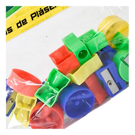DIETRIX - Sacapuntas Dietrix Plastico un Orificio Colores Surtidos Bolsa c/25