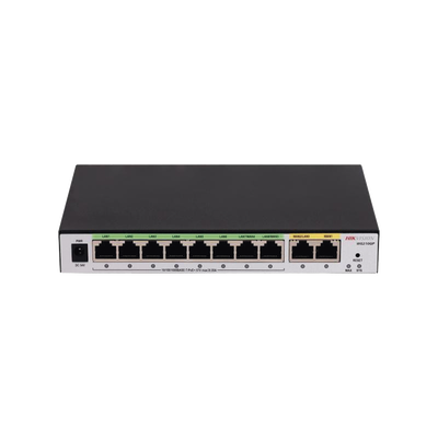 HIKVISION - Router Gigabit PoE+ / Ideal para Access Point (AP) / 8 Puertos Gigabit PoE+ / 2 Puertos WAN