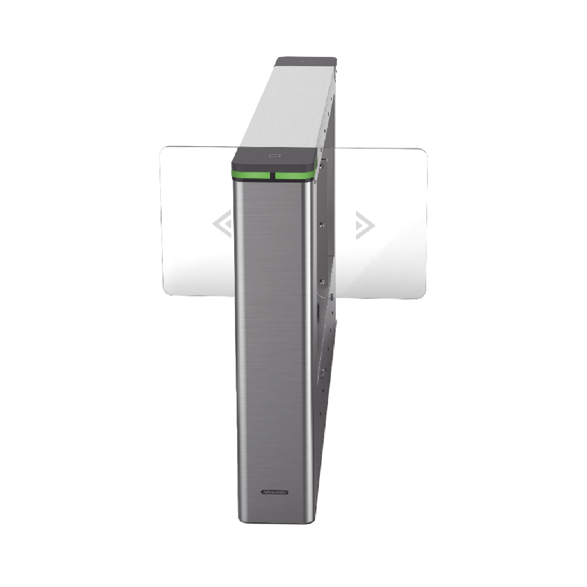 HIKVISION - Torniquete Swing CENTRAL para Ampliar Numero de Carriles / Incluye Panel y Lectores de Tarjeta / TCP/IP Administrable por iVMS-4200 (Requiere Torniquete Izquierdo) / Carril de 65 cms / 6,000,000 MCBF / 12 Pares de IR