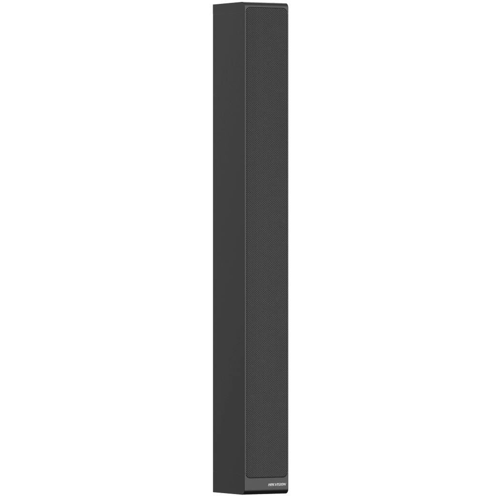 HIKVISION - Columna de Altavoces Lineales DS-QAP54R15-2 / 2.25 Pulgadas / 150 W / 12 Unidades con Imán de Neodimio / Ángulo de Cobertura Horizontal 160° / Nivel Máximo de Presión Sonora 117 dB @ 1 m / Negro o Blanco
