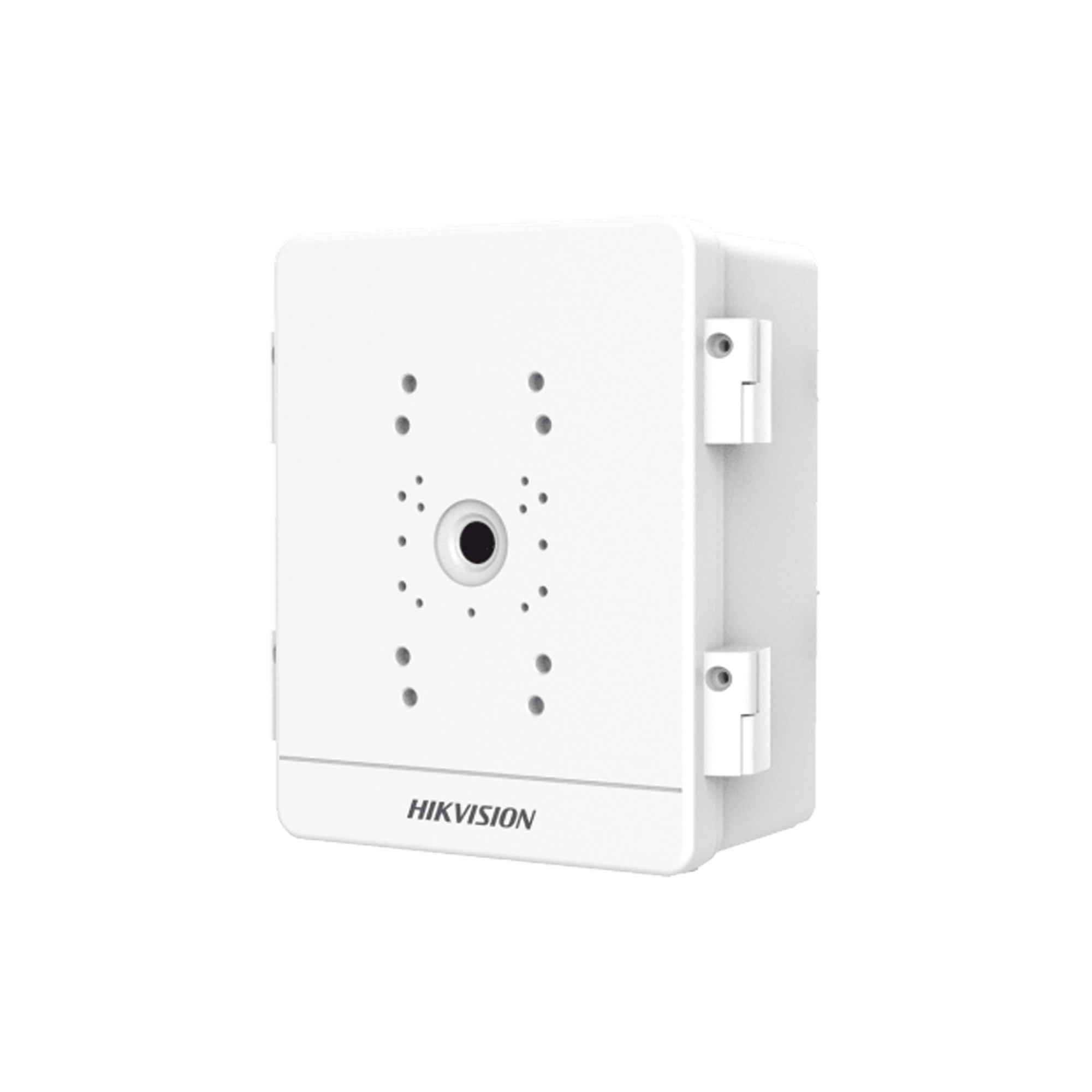 HIKVISION - Caja para Videovigilancia para Exterior / Uso en Montaje o Pared / IP66 / IK10 / Dimensiones: 306 X 220 X 130 mm / Soporta 1 Dispositivo (PTZ, Bocina, Cámara Fija)