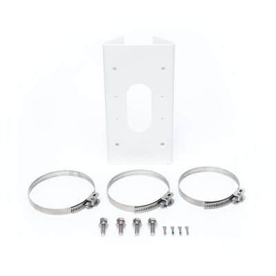 HIKVISION - Montaje Vertical para Poste / Material de Acero Inoxidable