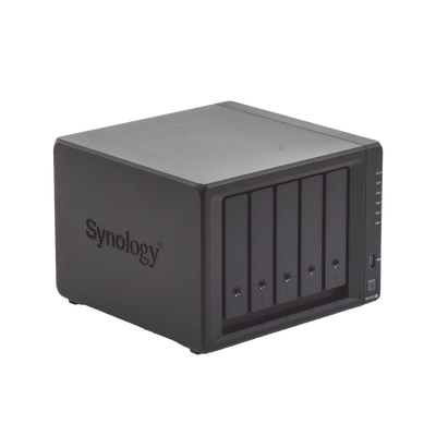 SYNOLOGY - Servidor NAS de 5 Bahías (Expandible a 15 Bahías) / Hasta 270 TB / 8 GB RAM / Servicio Nube Gratis (P2P) / Administración Remota y Respaldo Programado