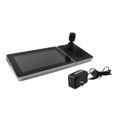 HIKVISION - Controlador IP (Joystick) con Pantalla Táctil de 10.1" / S.O. Android ver. 4.4 / Compatible con cámaras IP, Domos IP / PTZ IP / DVRs y NVRs epcom, HiLook y HIKVISION